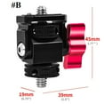 Tripods Head Monitors Mount 1 4inch Cold Shoe Swivels and Tilt Adjustable for Action Camera