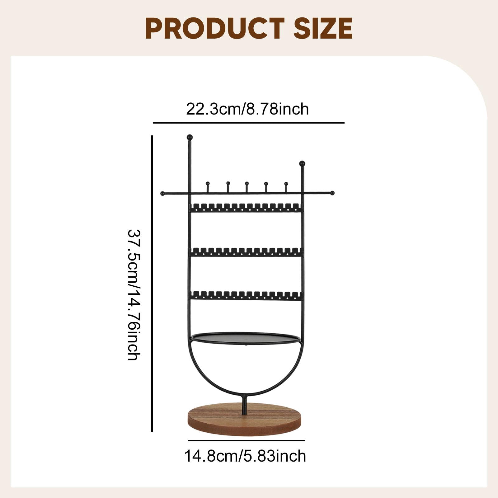 Jewelry Organizer Jewelry Holder Necklace Hanger Wood Metal Material Desktop Storage for Home Retail