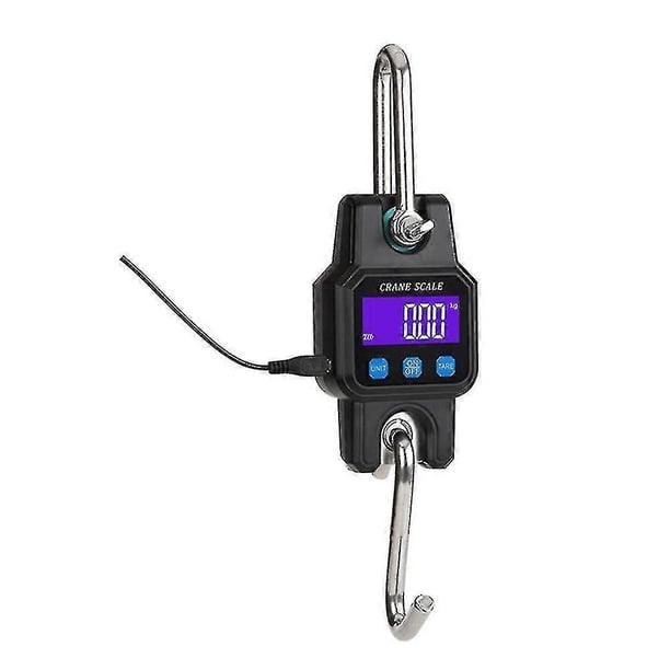300kg/50g Bluetooth-compatible Crane Scale Rechargeable Portable Hanging Industrial Hook Scales Stainless Steel With 4.0 Bt Usb