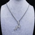 thumbnail image 2 of Machinery Mantis Necklace 14K White Gold Steampunk Mechanical Insect Necklaces Jewelry, 2 of 6