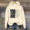 thumbnail image 2 of Tiweut You Are Enough Hoodie, You Are Enough Hoodie Men, You Are Enough Hoodie Women, You Are Enough Hoodies,Beige,L, 2 of 4