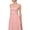 Pink, variant on Summer Midi Dresses for Women Halter Sleeveless Square Neck Dresses Fitted Waist Causal Solid Dress, S