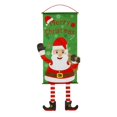 thumbnail image 5 of KAIYANG Juego de 2 banderines navideños, Papá Noel, muñeco de nieve y alce, banderines de tela para colgar, estilo 1, estilo 3, 5 of 5