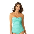 thumbnail image 2 of Anne Cole SEA GLASS Twist Front Bandeau Tankini Swim Top, US X-Small, 2 of 3