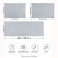 thumbnail image 4 of Dailycode Satin Pillow Case Standard Silk Pillow Cover for Hair and Skin Envelope Closure Light Grey 20"x26", 4 of 9