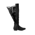 thumbnail image 6 of BURUDANI Women's Over The Knee Thigh High Winter Boots Color BLACK-SUEDE, Size 10, 6 of 7