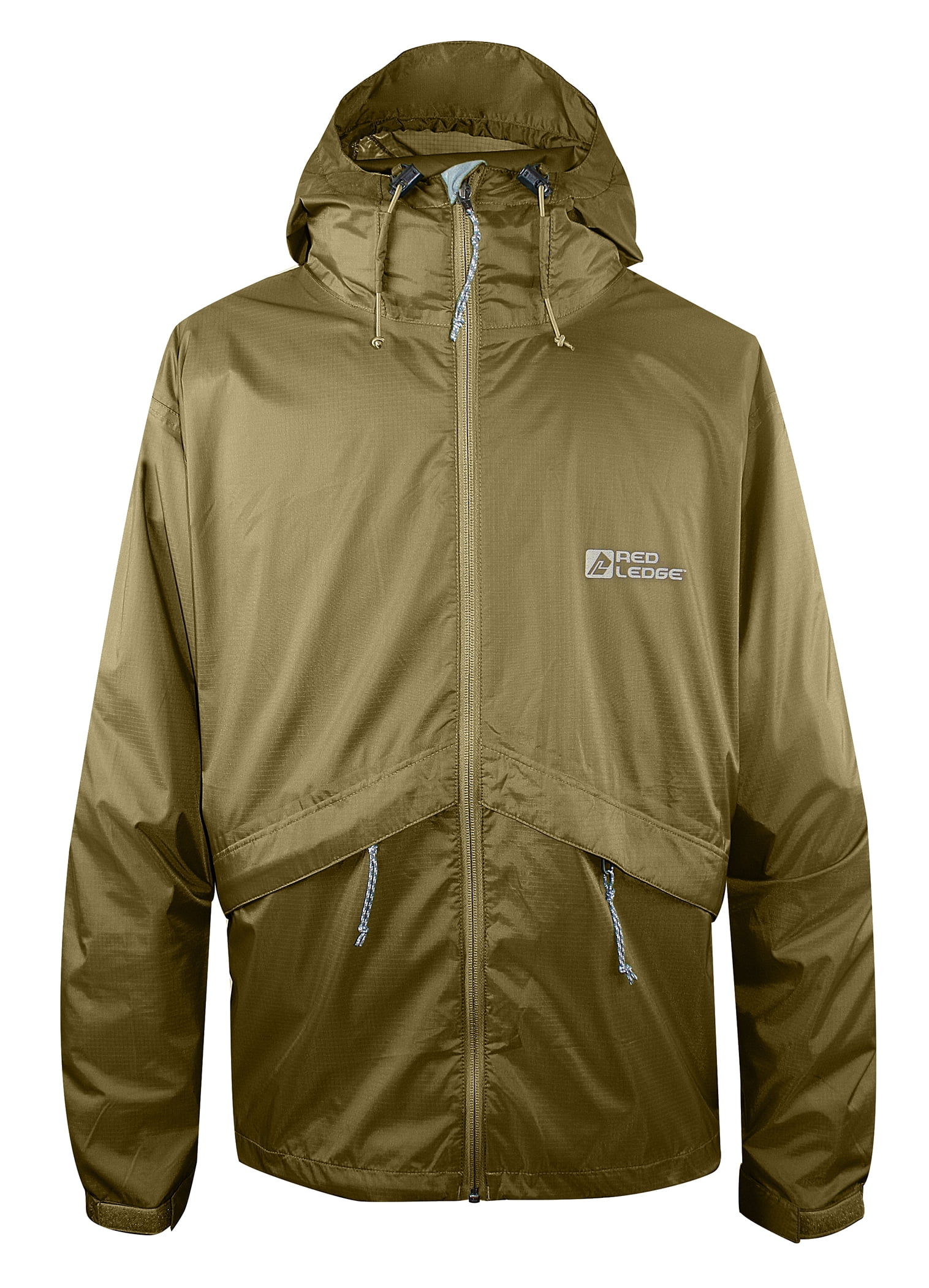Long Rain Mens Coat with Hood Storm Knee Length Waterproof Windproof & Breathable with Aqua-Vent Technology 