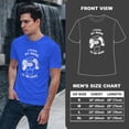 thumbnail image 4 of Greenyef Graphics I Paused My Game to Be Here Gamer Gift Funny Tee Men's T-Shirt Style-43 (Royal Blue & White, X-Large), 4 of 6