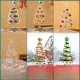 thumbnail image 3 of Mini árbol de Navidad con forma de campana de hierro, simulación de escritorio, árbol de Navidad, ventana, fiesta, decoraciones navideñas, 3 of 6