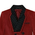 thumbnail image 5 of Odeerbi Chicos Niñas Blazer Chaqueta Glitter Manga Larga Uniforme Escuela Traje Formal Chaqueta, 5 of 5