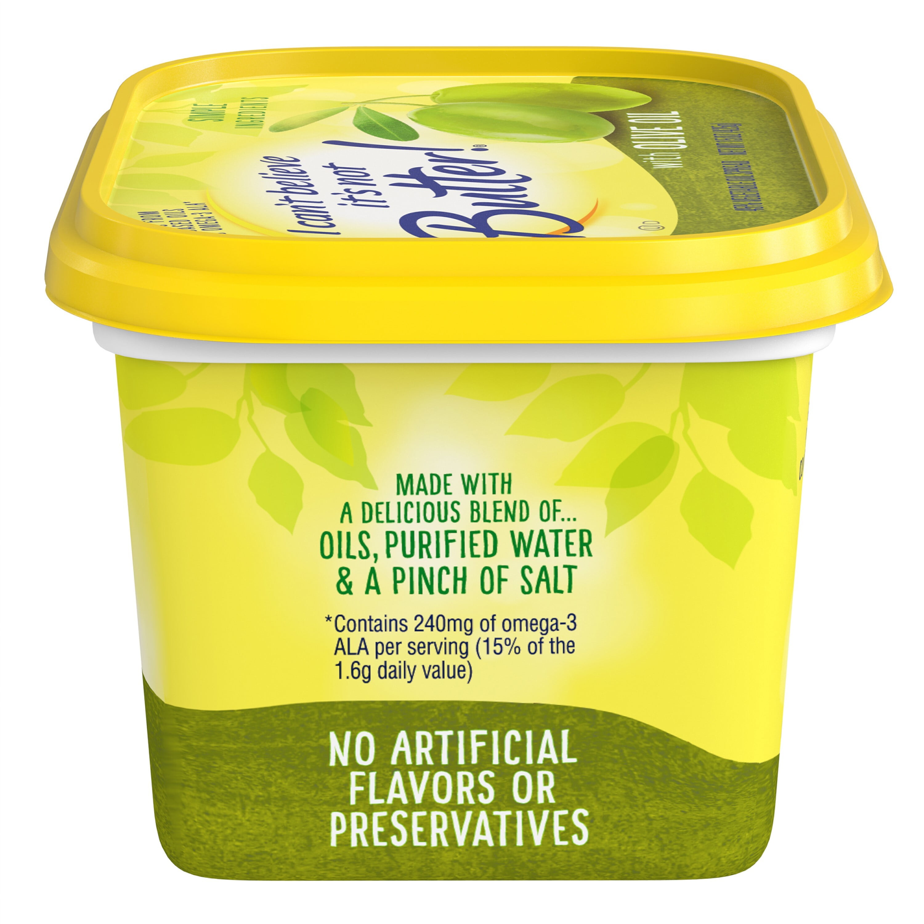 I Can't Believe It's Not Butter Olive Oil Spread, 15 oz