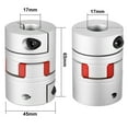 thumbnail image 2 of Shaft Coupling 17mm to 17mm Bore L65xD45 Flexible Coupler Joint for Servo Motor, 2 of 2