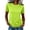 Green, variant on Womens Running Shirts Summer Crewneck Short Sleeve Basic Tee Breathable Slim Dry Fit Shirts Workout Tops Athletic Sports Tshirts, Black L