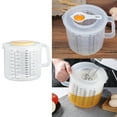 thumbnail image 2 of 2.5L Baking Measuring Cup Scale Mixing Bowl with Lid Transparent Plastic Mixing Cup for Home Kitchen, 2 of 19