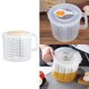 thumbnail image 2 of SUNRI - Vaso medidor para hornear de 2,5 l, recipiente para mezclar con tapa, vaso de plástico transparente para mezclar en casa o en la cocina., 2 of 8