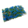 thumbnail image 2 of Césped artificial estático con forma de racimo de flores para decorar con arena y ferrocarril. azul, 2 of 9