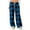 Blue_03#1029Z, variant on Plaid Flannel Pants for Women Fuzzy Winter Warm Thermal Women Pj Bottoms Wide Leg Drawstring Women's Sleep Pants