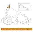 thumbnail image 3 of For 2016 iA Sedan 1.5L Front Hood Hinge Bracket Right Side TO1236229 53410WB001, 3 of 4
