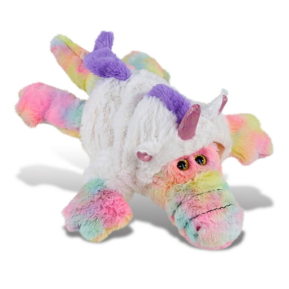 DolliBu Large Rainbow Alligator Unicorn Plush Stuffed Animal Toy - Super Soft Alligator Unicorn Dress Up with Removable Plush Unicorn Outfit, Cute Fantasy Gift - 17 Inches