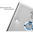 thumbnail image 3 of Pulsador de puerta de acero inoxidable Aleko, sistema de control de acceso, botón de desbloqueo, interruptor de apertura de puerta con indicador luminoso THSIDNE ACTIVE Biensenido a ACTIVE, 3 of 5