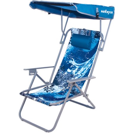 Kelsyus Beach Canopy Chair Blue Wave Kelsyus Beach Canopy Chair Blue Wave