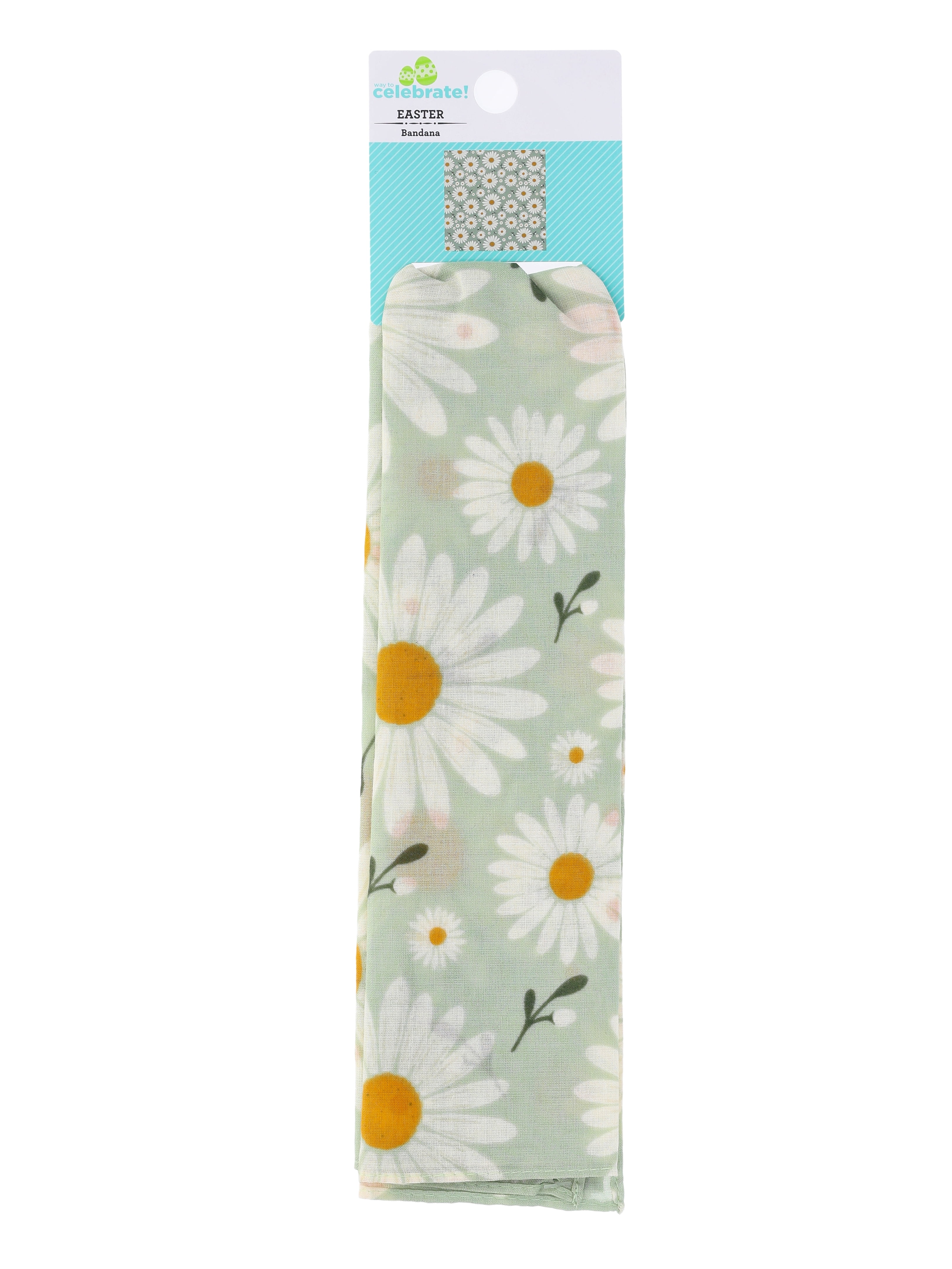 Women’s Daisies Bandana from Way to Celebrate, One Size, White