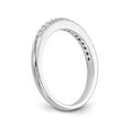 thumbnail image 6 of 14K White Gold Ring Band Wedding Diamond Round , Size 9, 6 of 7