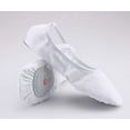 thumbnail image 2 of Missfiona Women's Ballet Flats Canvas Ballet Slipper Dance Yoga Practice Shoes(7,White), 2 of 6