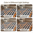thumbnail image 7 of ODIKA 5'x7' Washable Area Rug Halloween Plaid Striped Pumpkin Bat Motif Farmhouse Fallc Door for Dining Room, Under Table, Home Office, Non-Slip Chair-Friendly, 7 of 7