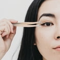 thumbnail image 2 of Miangastore Precision Eyelash Tweezers with Bent Tip for False Lashes Multi-Functional Makeup Tool for Easy Application and Removal Beige, 2 of 8