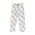 thumbnail image 4 of Xecao Gray Rabbit Men's Straight Lounge Pajama Pants: The Ultimate in Comfortable Sleepwear, 4 of 9