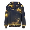 thumbnail image 4 of LOVZFMLL Vestes pour Femmes Imprimé de Noël Poche Zippée Manches Longues Sweat à Capuche, 4 of 4