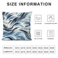 thumbnail image 5 of PHYHOO Short Plush Pillow Covers Fashion Color Stripe Square Pillow Case for Bedroom, Sofa, Car Decoration Both Sides, 5 of 5
