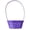 Purple, variant on Round Bamboo Basket, Purple, 8" x 14", Easter by Way To Celebrate