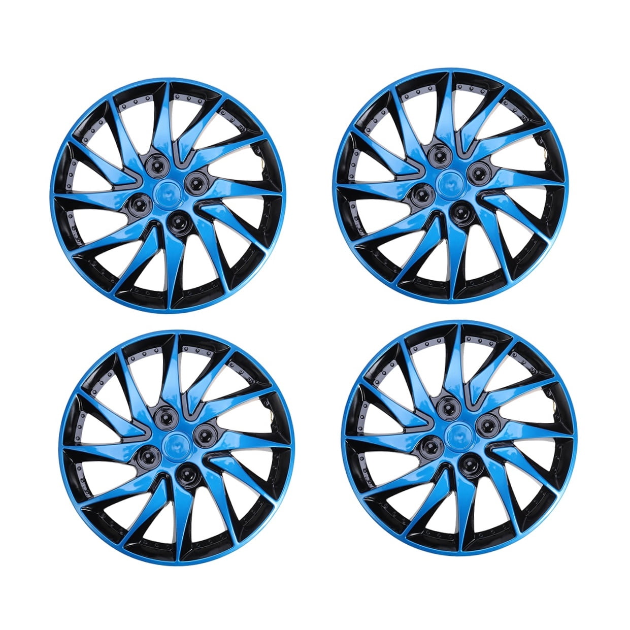 WORGEOUS 4 pcs  Performance Wheel Cover 14 inch Plastic Hub Wheel Caps Replacements