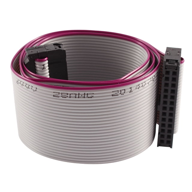 FC26P IDC 26Pin F/F Cable de extensión de datos para disco duro, cable plano de cinta, conector de 50 cm de largo para placa base
