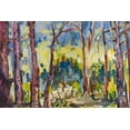 thumbnail image 2 of Ferrell, Erin McGee 32x23 White Modern Wood Framed Museum Art Print Titled - Brushy Treeline I, 2 of 4