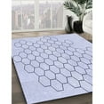 thumbnail image 3 of Ahgly Company Tapis d'Intérieur Ronds Transitionnels Lavables à la Machine, Bleu Lavande, 5 Pieds Rond, 3 of 7