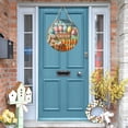 thumbnail image 2 of YWIYIUD 1PC Easter Wreath Rabbit Wooden Front Door Wreath 12 Inch, Easter Rabbit Eggs Wooden Sign, Round Easter Hanging Sign for Holiday Home Door Wall Farmhouse Decorations Indoors Outdoors, 2 of 6