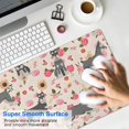 thumbnail image 4 of Long Mouse Pads for Desk,Schnauzer Dog and Flower Floral Desk Mats on Top Of Desks, Desk Mouse Pad Extra Large with 3mm Non-Slip Base and Stitched Edge for Gaming,Office,Work,Home 31.5"x15.7", 4 of 6