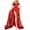 ZA-Red, variant on Summer Dresses For Women 2025 Ladies Elegant Backless Long Dresses Crisn Satin Spaghetti Party Prom Dress Side Slit Evening Dress With Pockets Prom Dress