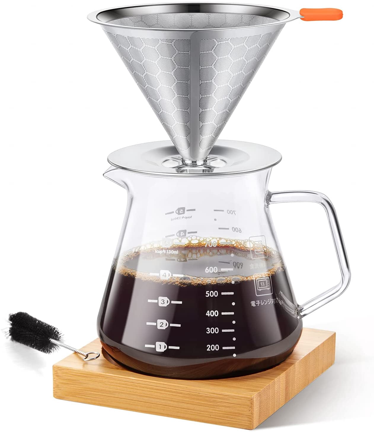 Pour Over Coffee Maker with Slow Drip 