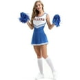 2024 New Women Halloween Cosplay Cheerleader plus Size Gothic Clothes ...