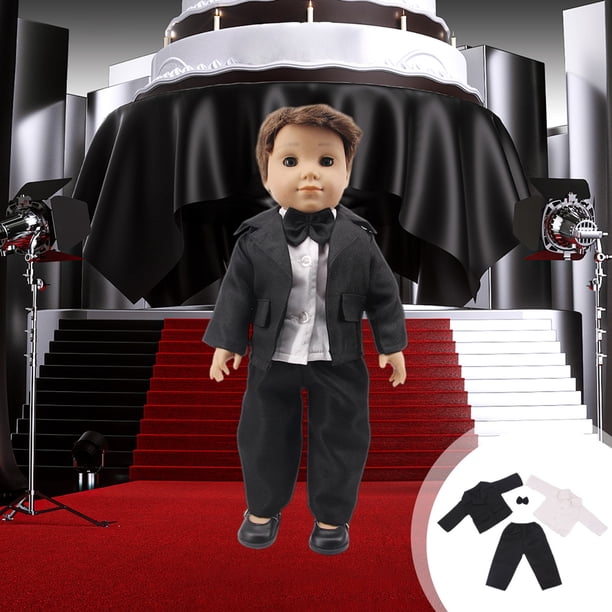 Juguetes de piscina, juguetes para bebés, juguetes para niños pequeños, traje de invierno para muñeca de hombre con cuello alto, conjunto de tres piezas con corte tridimensional ajustado, accesorios p