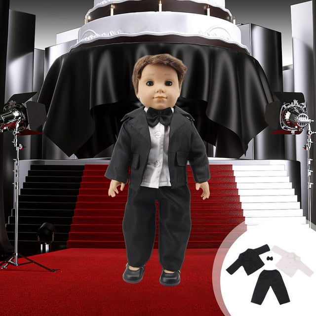Juguetes de piscina, juguetes para bebés, juguetes para niños pequeños, traje de invierno para muñeca de hombre con cuello alto, conjunto de tres piezas con corte tridimensional ajustado, accesorios p
