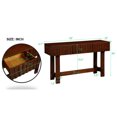 thumbnail image 3 of 52-inch Console Table with Fluted Drawers and Waterproof Tabletop / Ideal for Balcony Decoration, 3 of 5