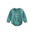 thumbnail image 1 of Faithtur Bébé Automne Romper, Manches Longues Col Rond Lettre Broderie une Pièce Body, 1 of 8