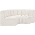 thumbnail image 4 of Bowery Hill Contemporary Cream Boucle Fabric Modular Sectional, 4 of 8