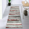 thumbnail image 4 of Luxe Weavers Victoria Collection 9085 Red 2x7 Abstract Area Rug, 4 of 9