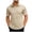 Beige, variant on Mens Golf Shirts Summer Short Sleeve Button Down Collared Shirt Casual Lightweight Loose Fit Business Work Shirts with Pocket Wine XL